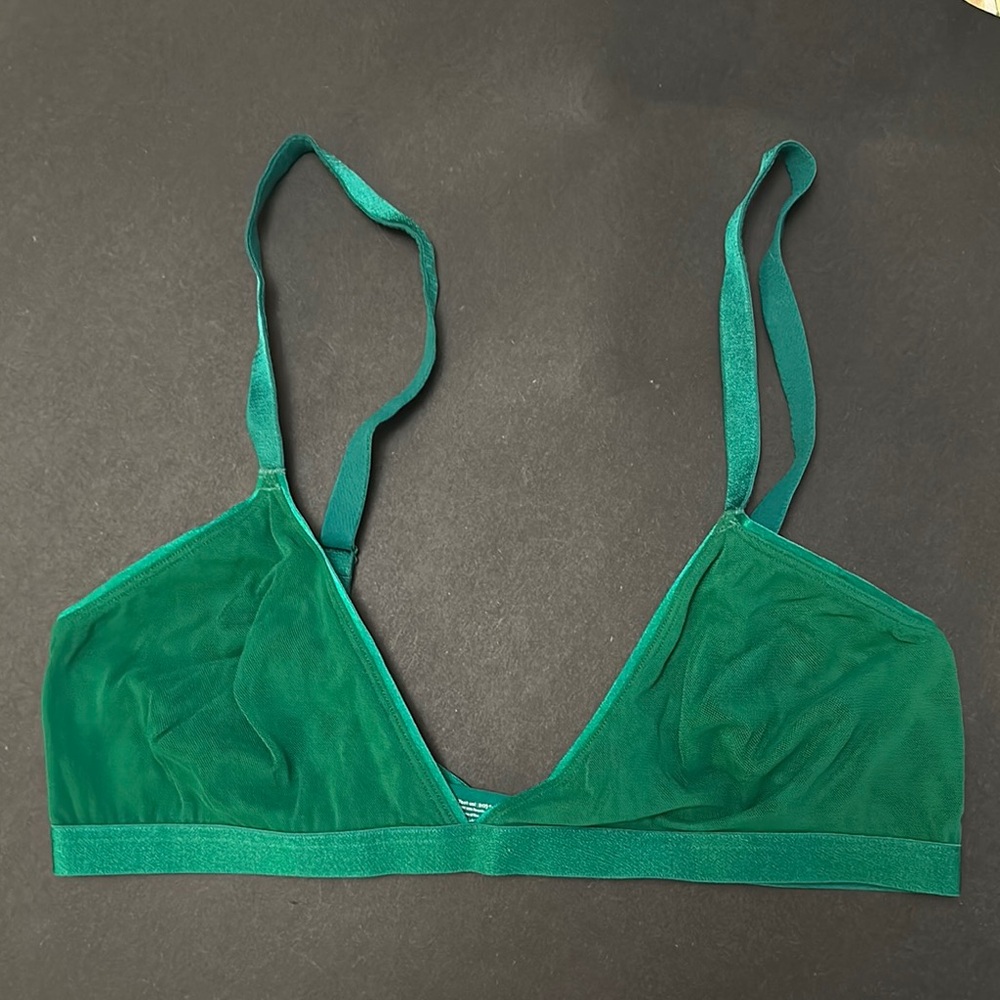 Parade Mesh Emerald Green Bralette